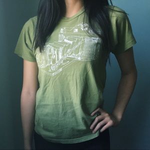 Green Camera Threadless T-Shirt, Barely Worn! XS